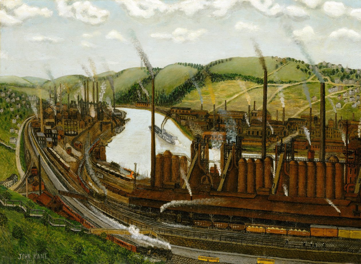 El Valle del Río Monongahela, Pensilvania, 1931 de John Kane