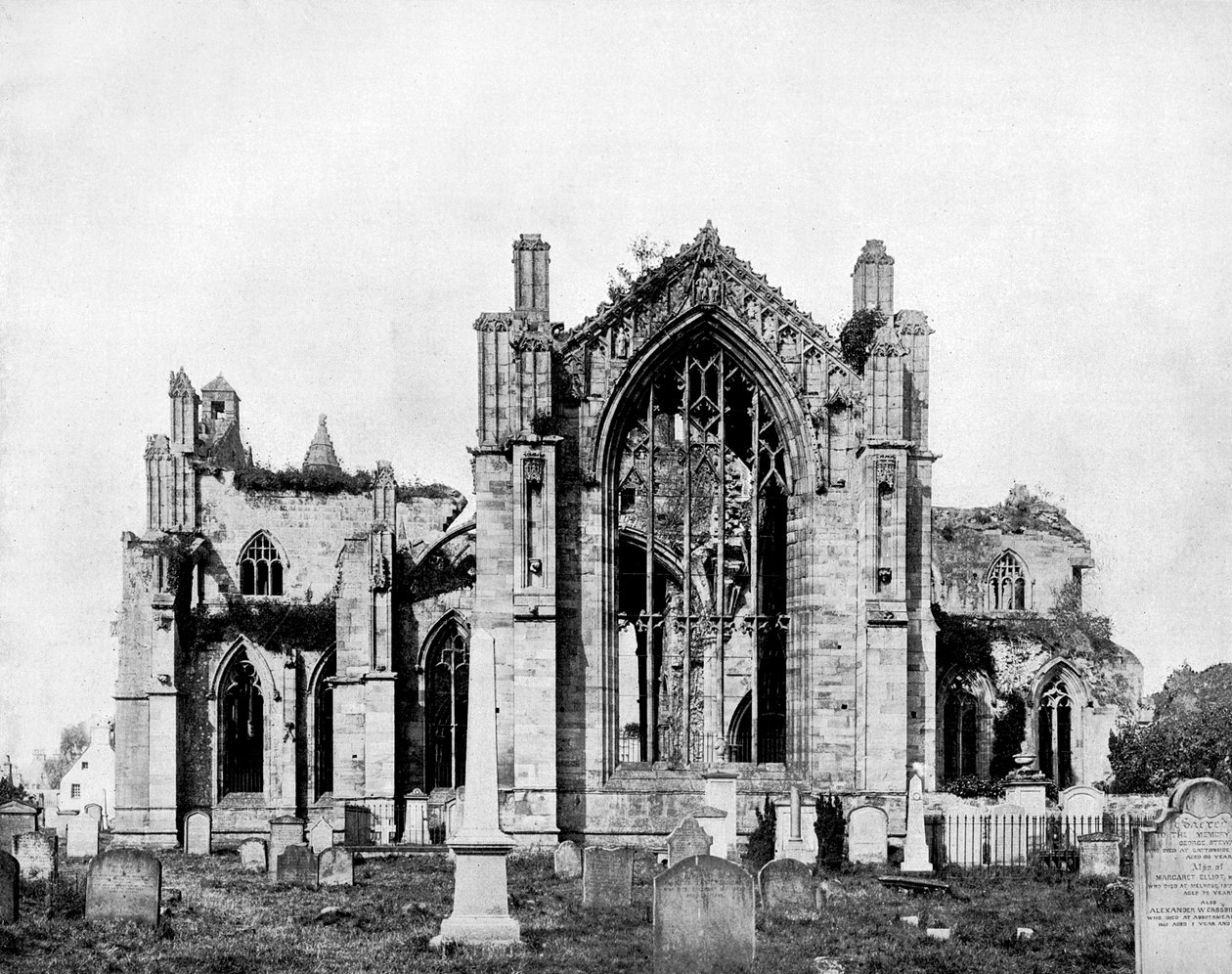 Abadía de Melrose, Escocia, 1893 de John L. Stoddard