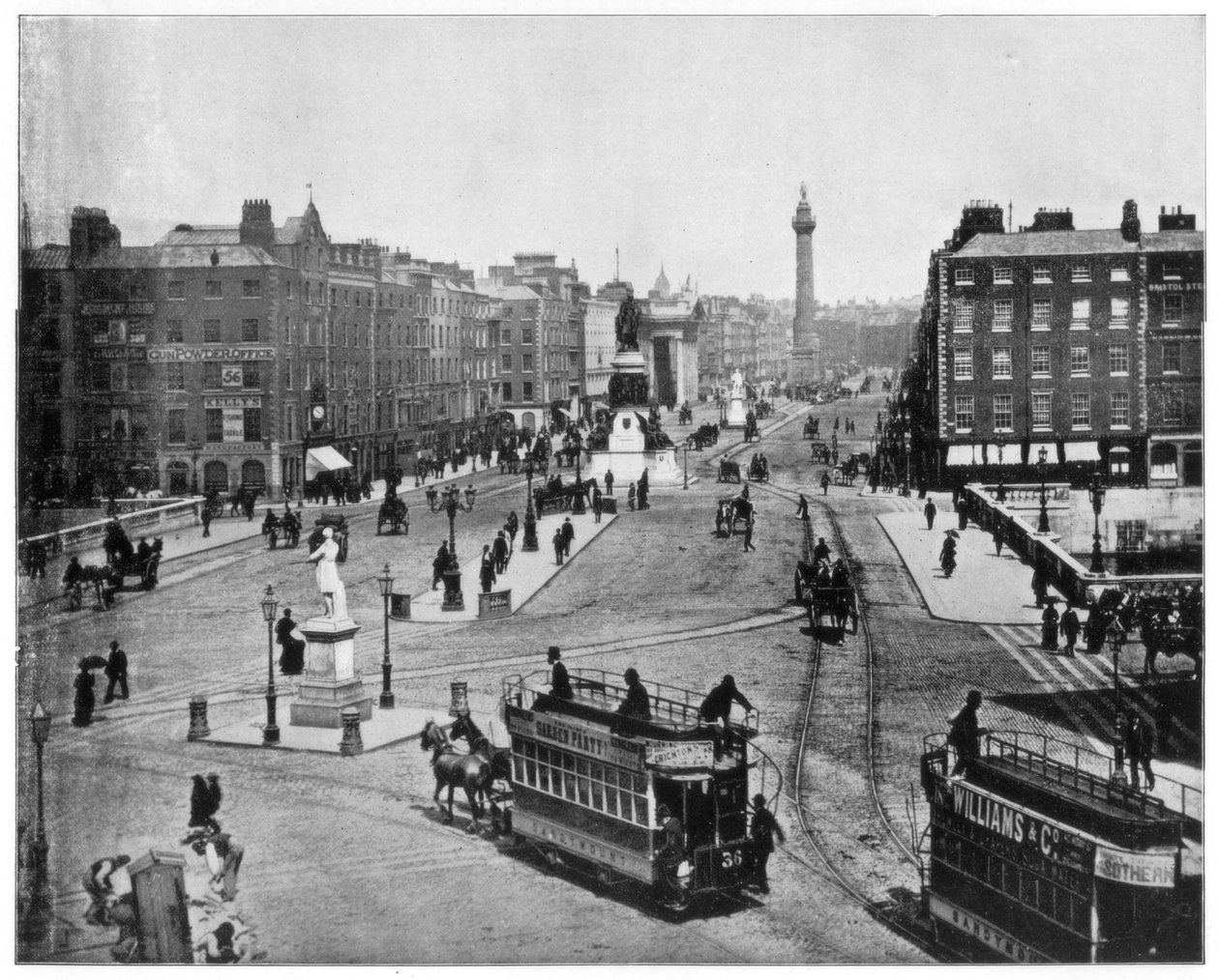 Calle Sackville, Dublín, finales del siglo XIX de John L. Stoddard