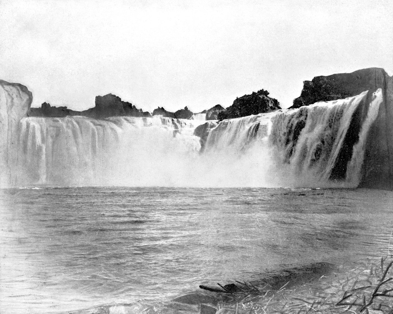 Cataratas Shoshone, Idaho, EE.UU., 1893 de John L. Stoddard