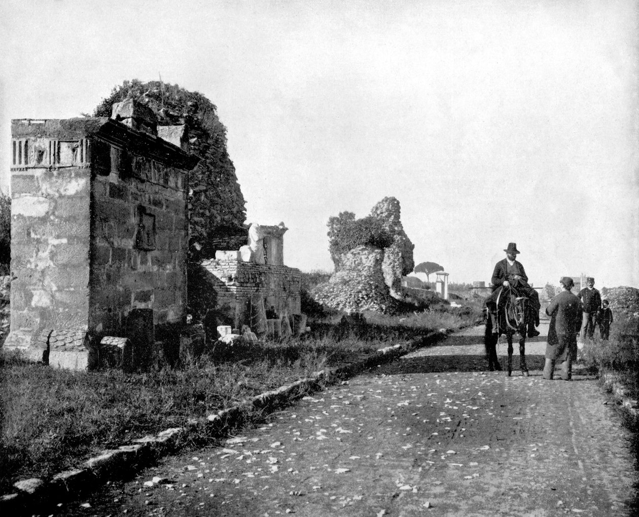 La Vía Apia, Roma, 1893 de John L. Stoddard