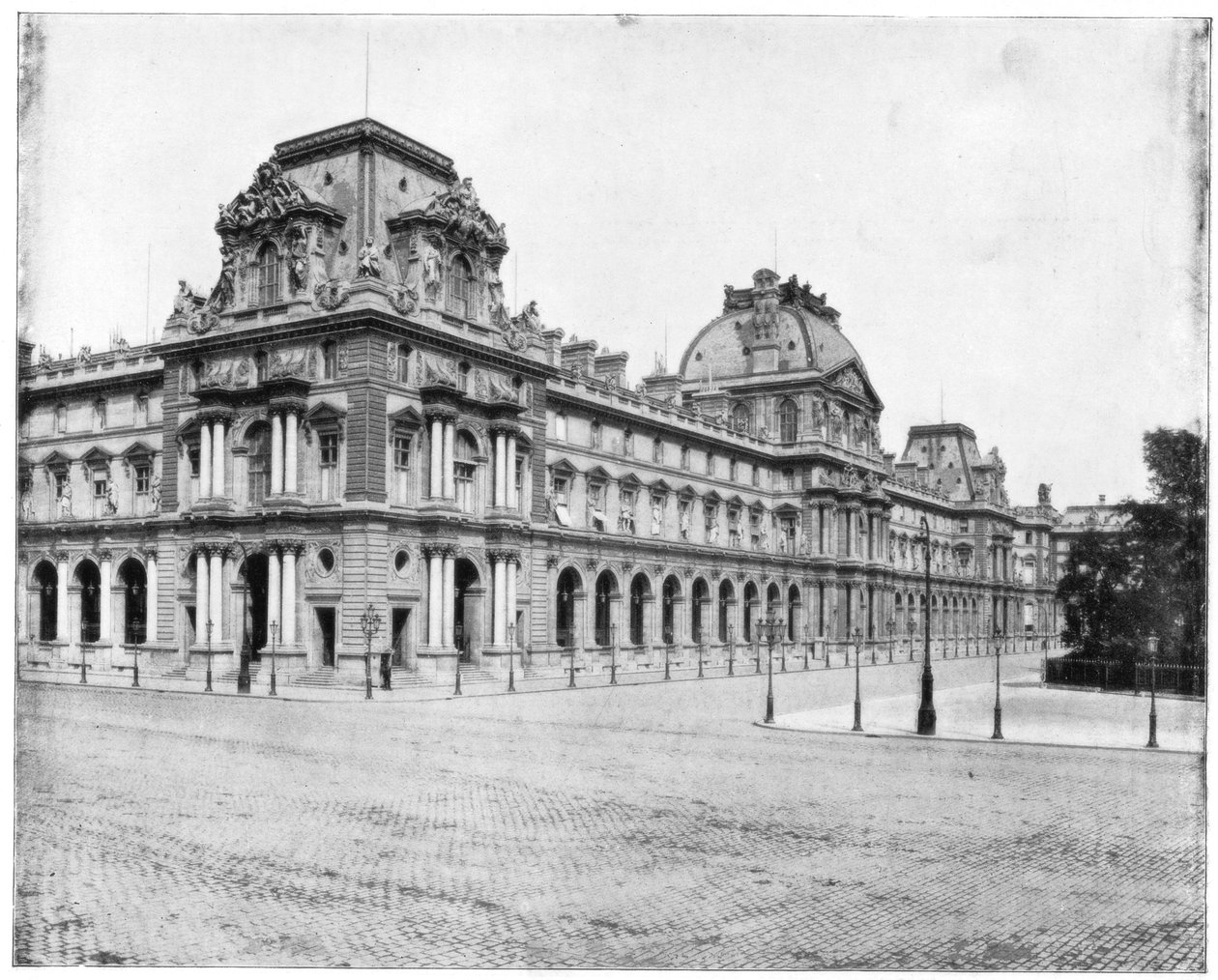 El Louvre, París, finales del siglo XIX de John L. Stoddard