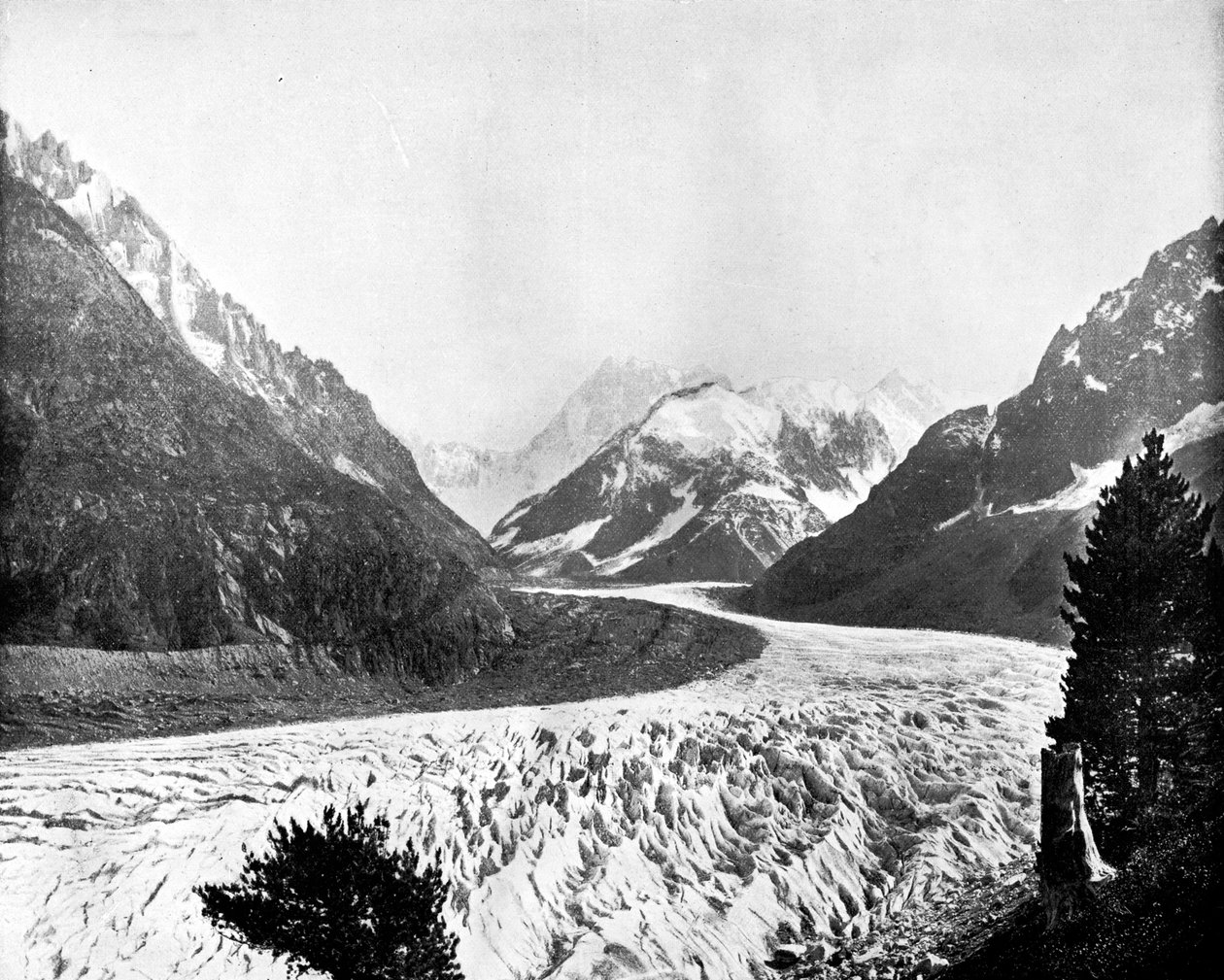 La Mer de Glace, Suiza, 1893 de John L. Stoddard