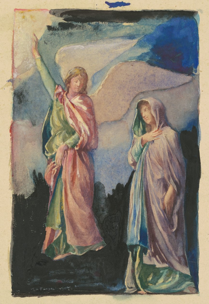 Estudio para "Fe" y "Esperanza" de John La Farge