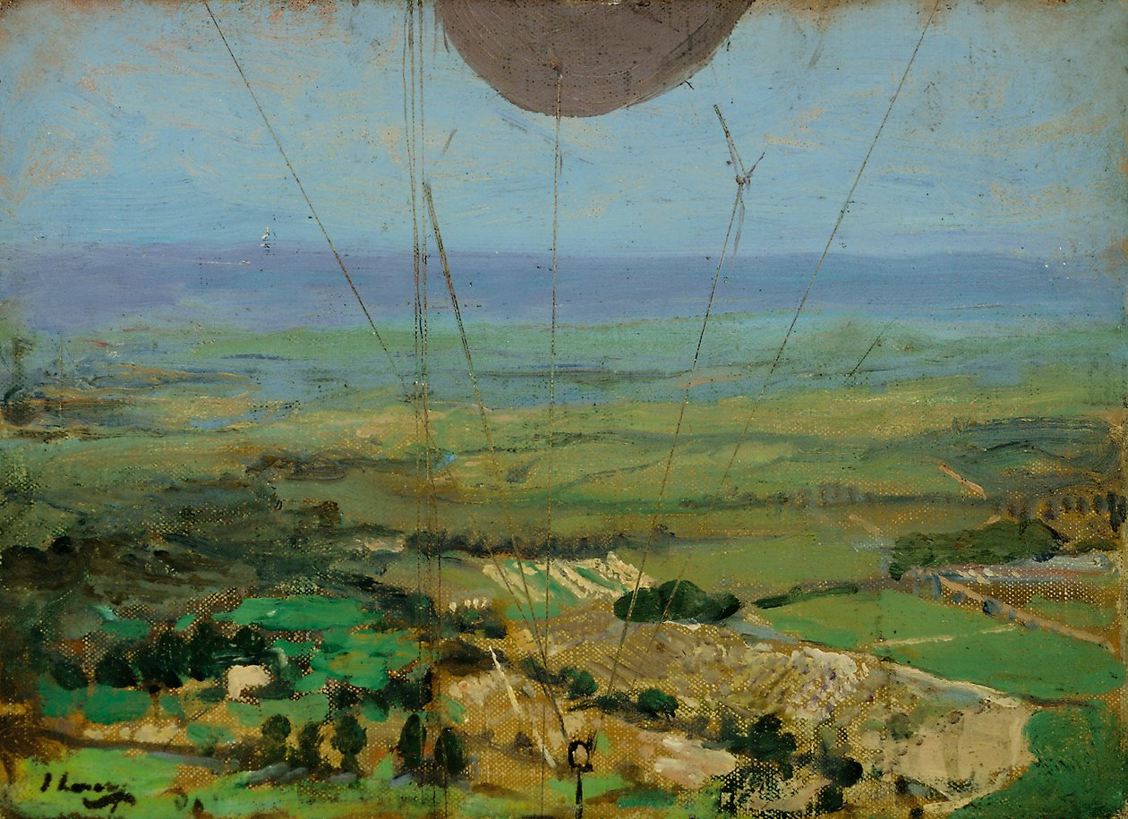 Desde un globo cometa, Roehampton de John Lavery