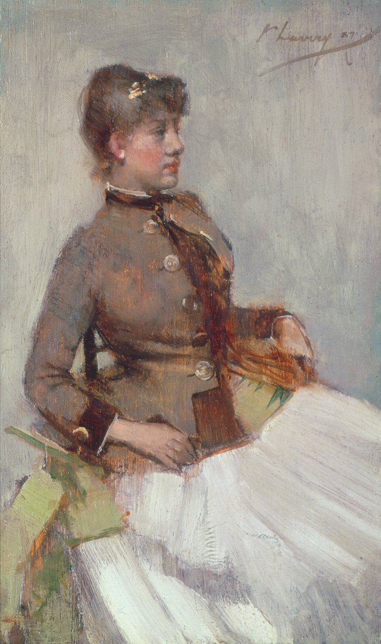 Retrato de una dama sentada, 1887 de John Lavery