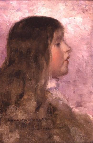 Boceto de la cabeza de un niño de John Lavery