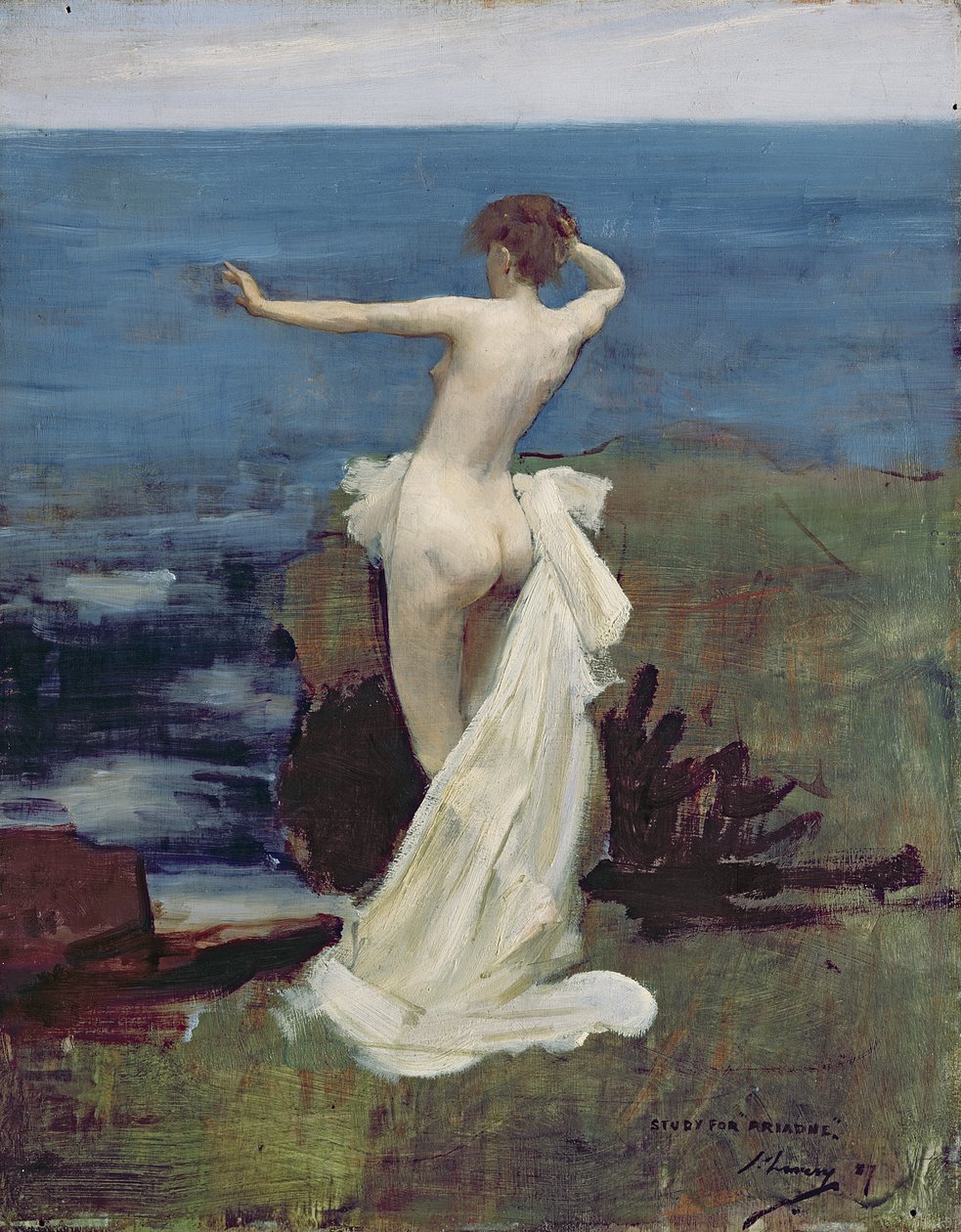 Estudio para Ariadna, 1907 de John Lavery