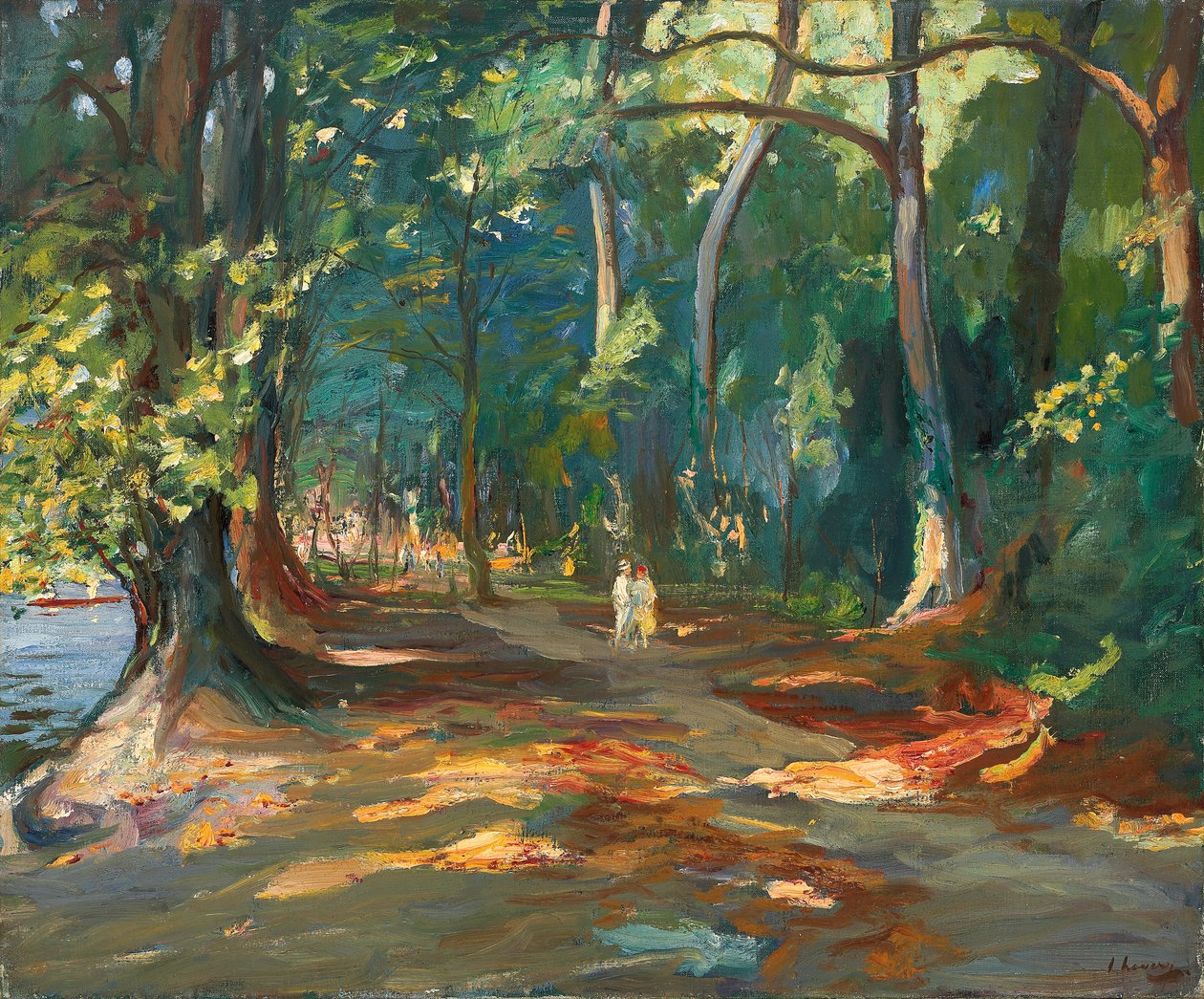 El camino junto al río, Maidenhead de John Lavery
