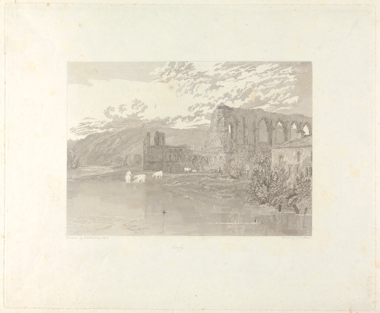 Abadía de Santa Ágata, Easby de John Le Keux