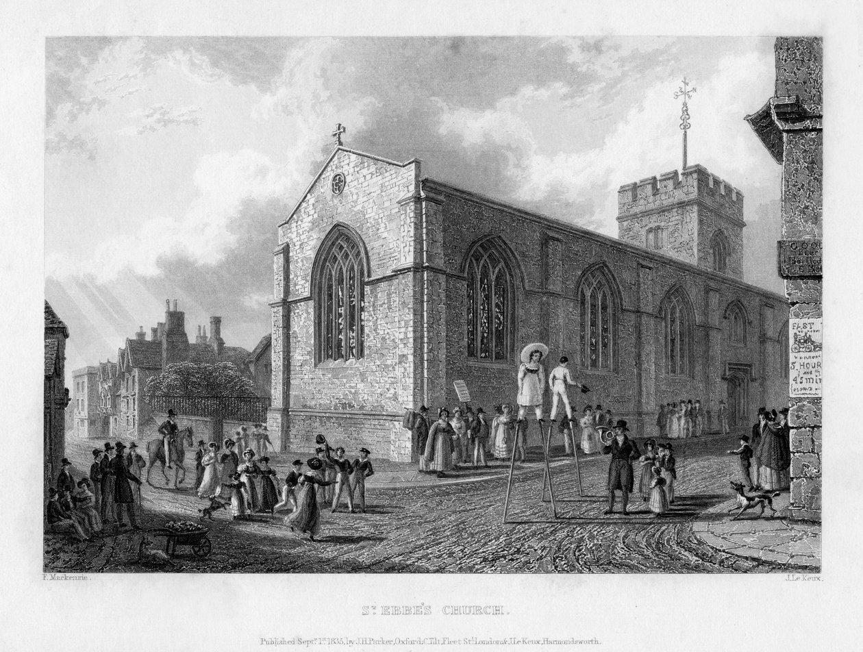 Iglesia de St Ebbes, Oxford, 1835 de John Le Keux
