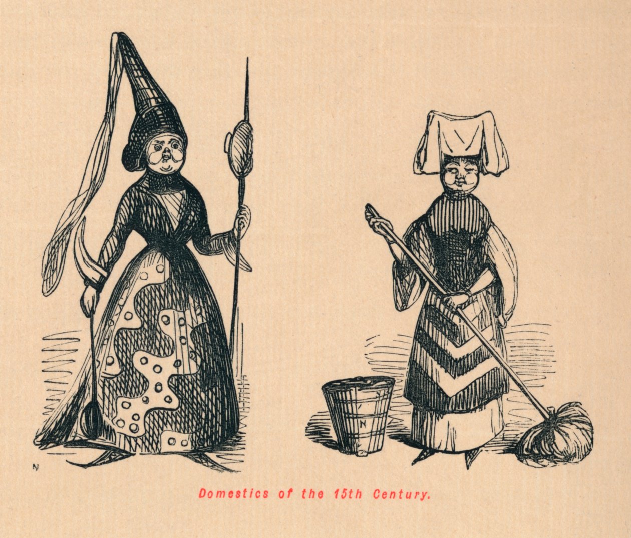 Domésticos del siglo XV de John Leech