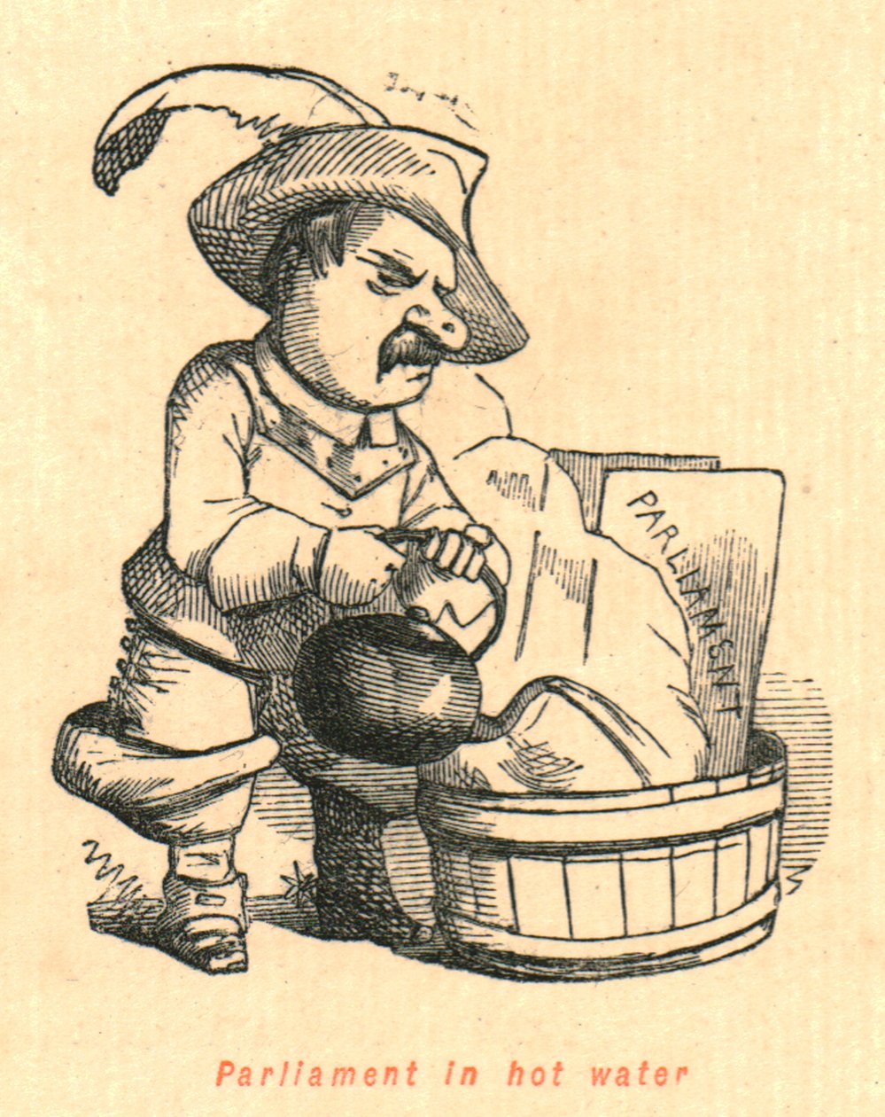 El parlamento en agua caliente de John Leech