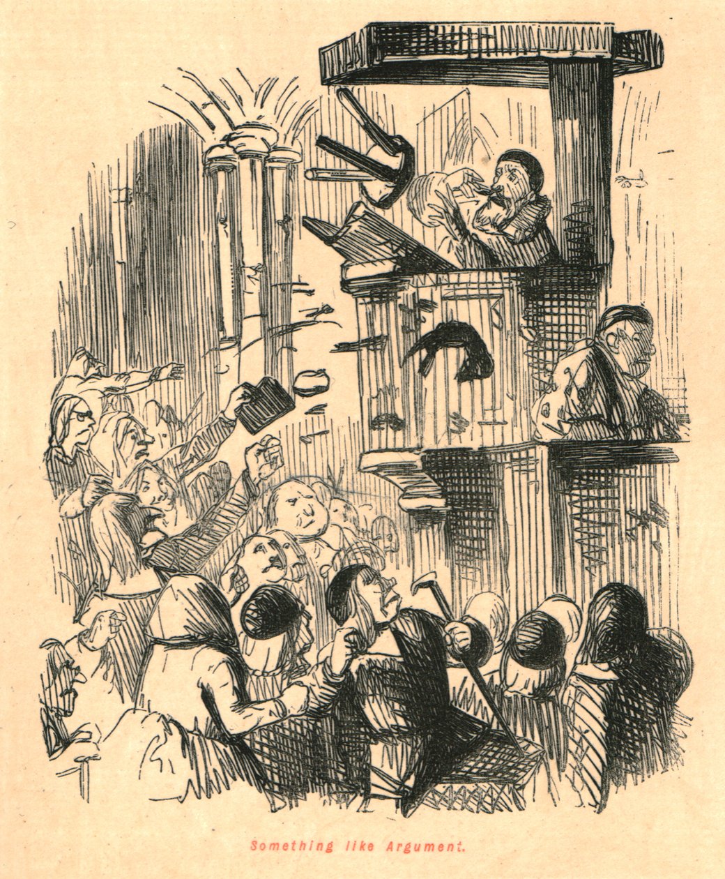 Algo parecido a una discusión, 1897 de John Leech