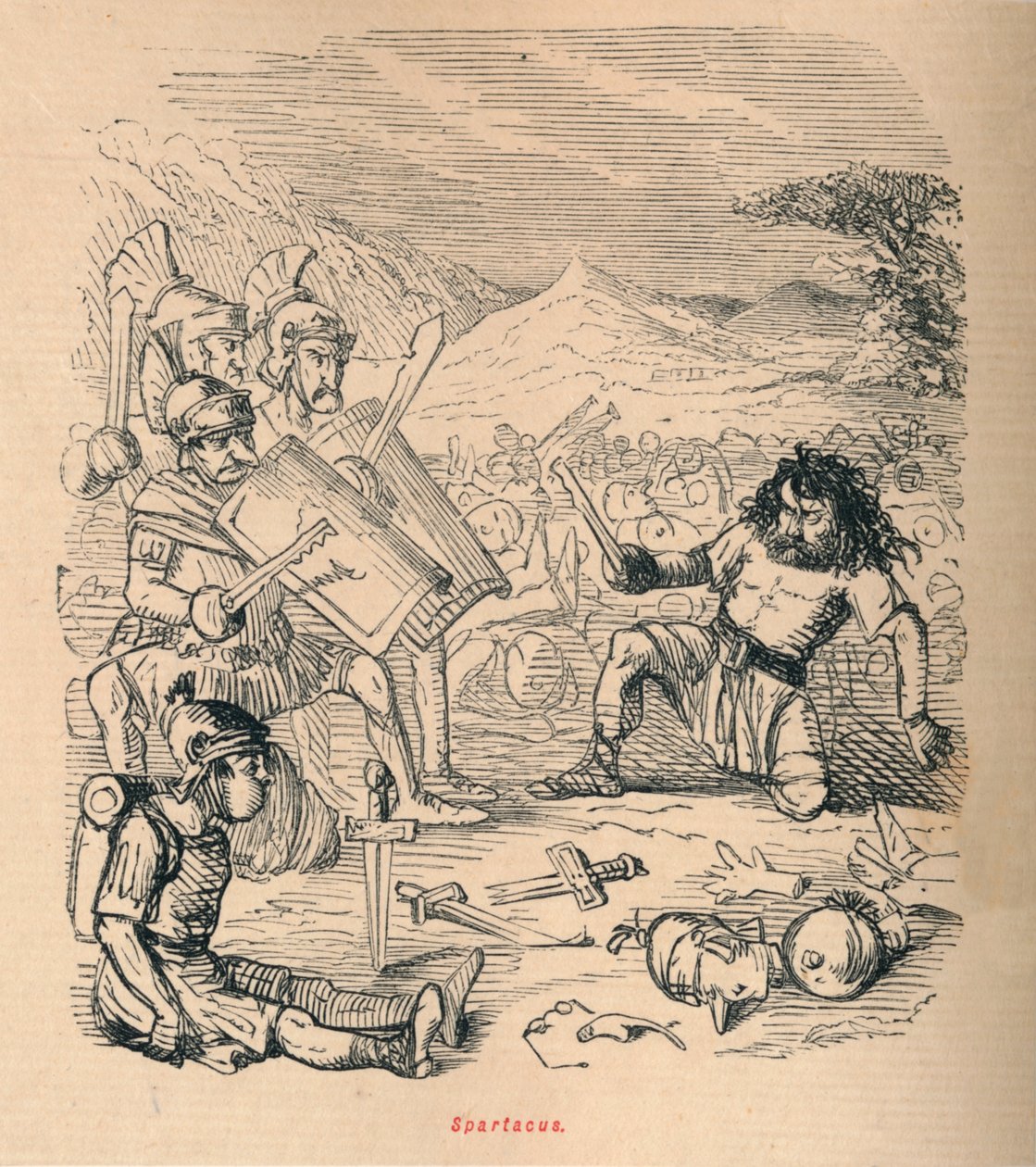Espartaco, 1852 de John Leech