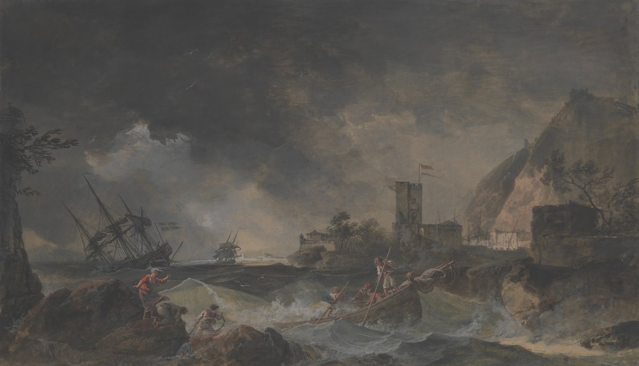Tormenta, s.f. de John Lewis Krimmel