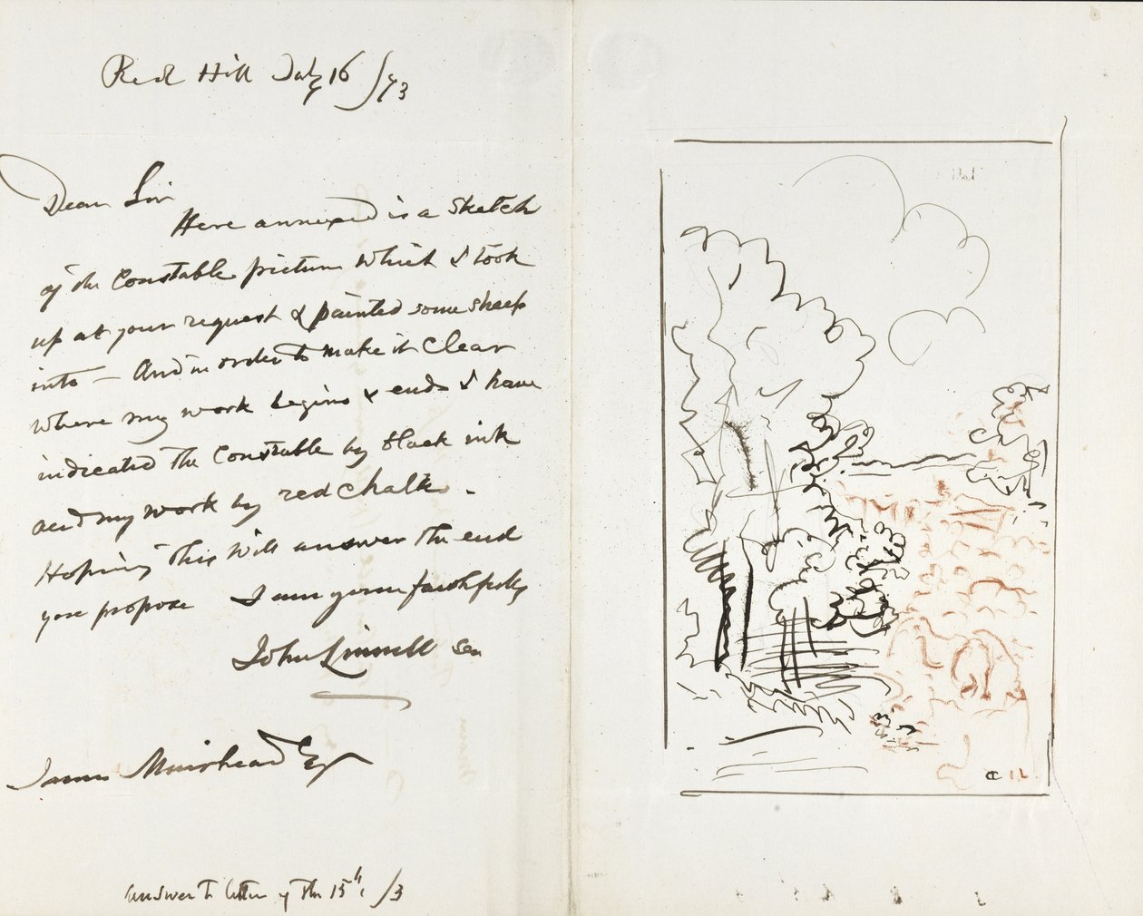 Carta a James Muirhead de John Linnell