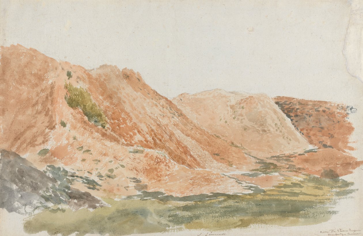 Canteras cerca de Ironbridge (terraplenes, Cambridge Terrace) de John Linnell