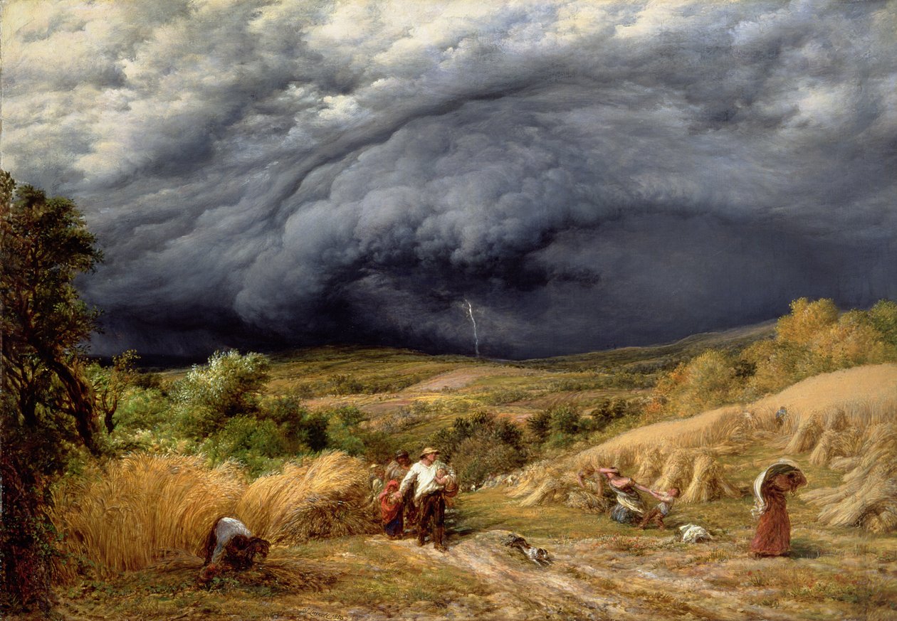 Tormenta en la Cosecha de John Linnell