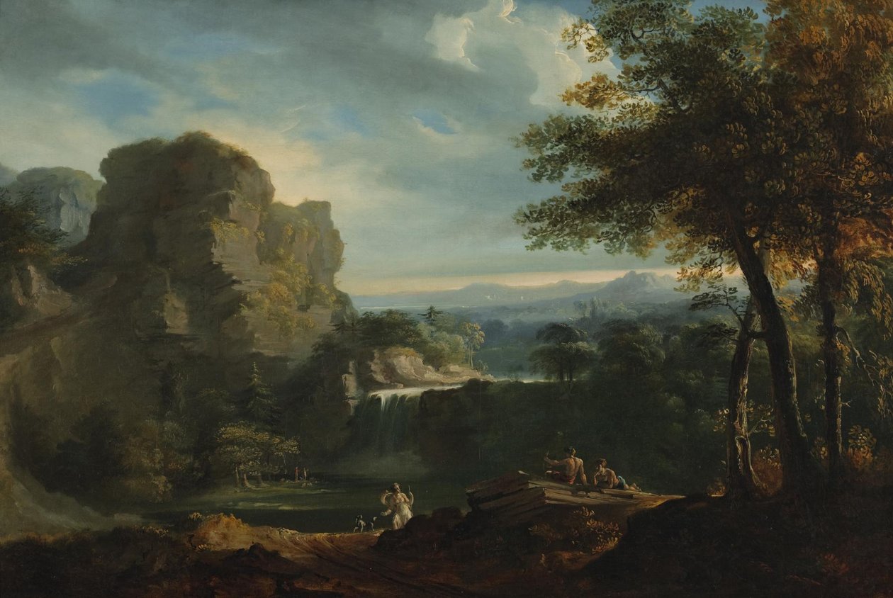 Un paisaje arcádico de John Martin