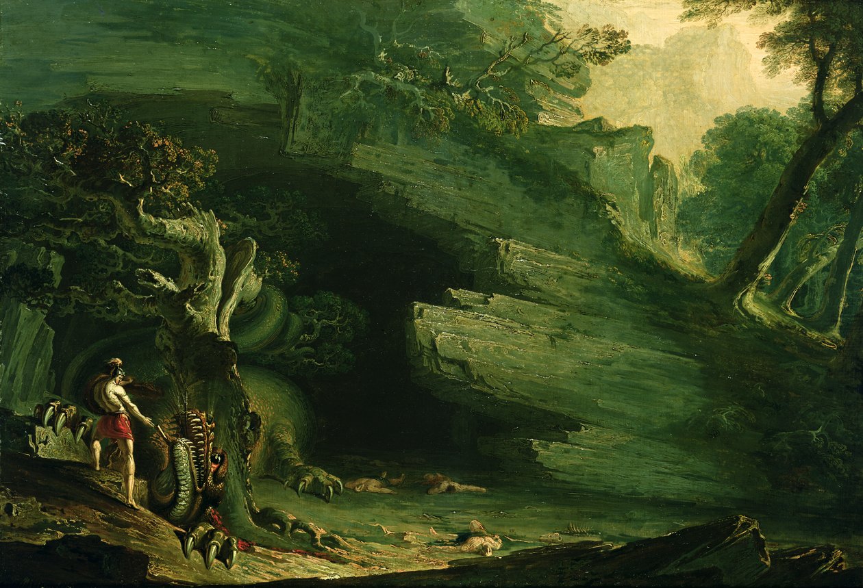 Cadmo y el Dragón de John Martin