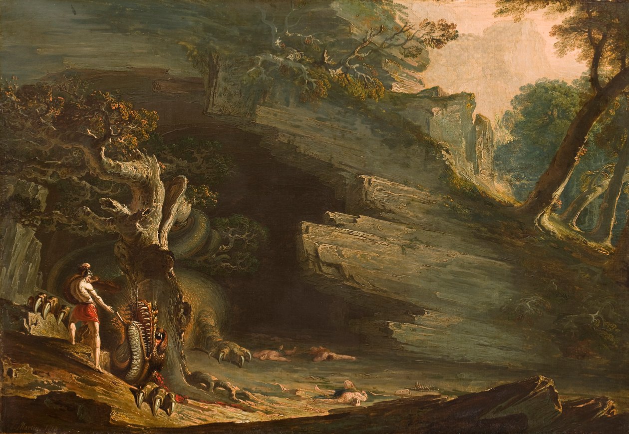 Cadmo y el Dragón de John Martin