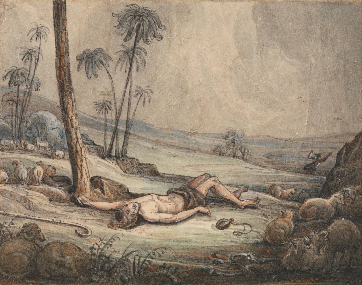 Caín y Abel de John Martin