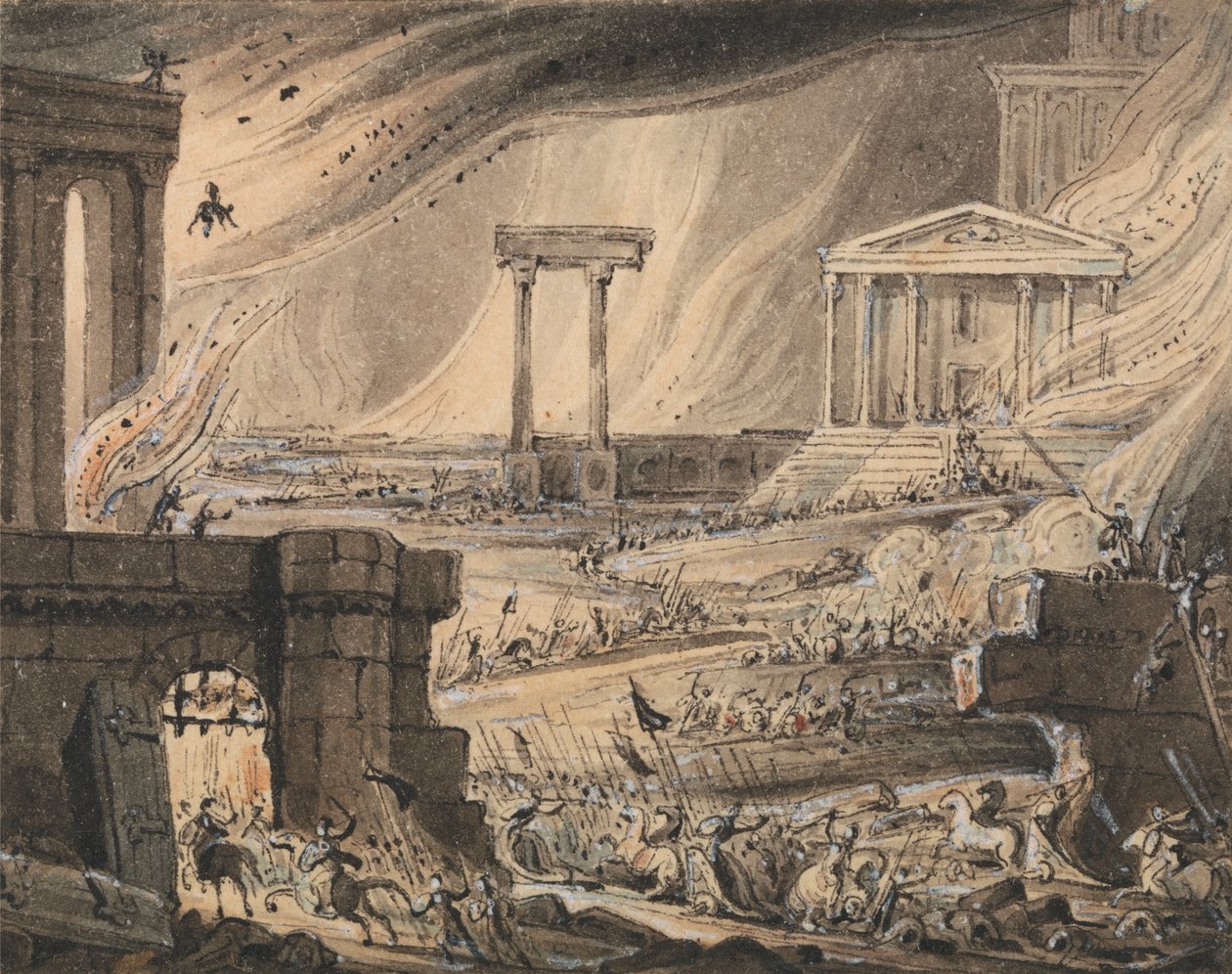 Caída de una ciudad de John Martin