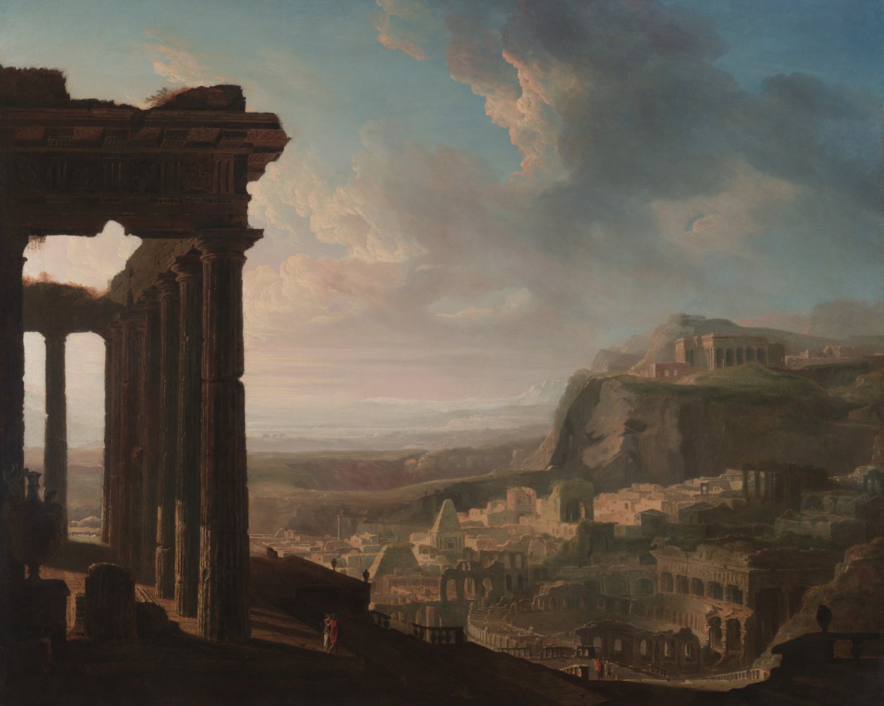 Ruinas de una ciudad antigua, c.1810-20 de John Martin