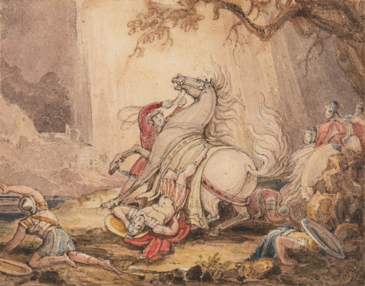 La conversión de Saulo de John Martin