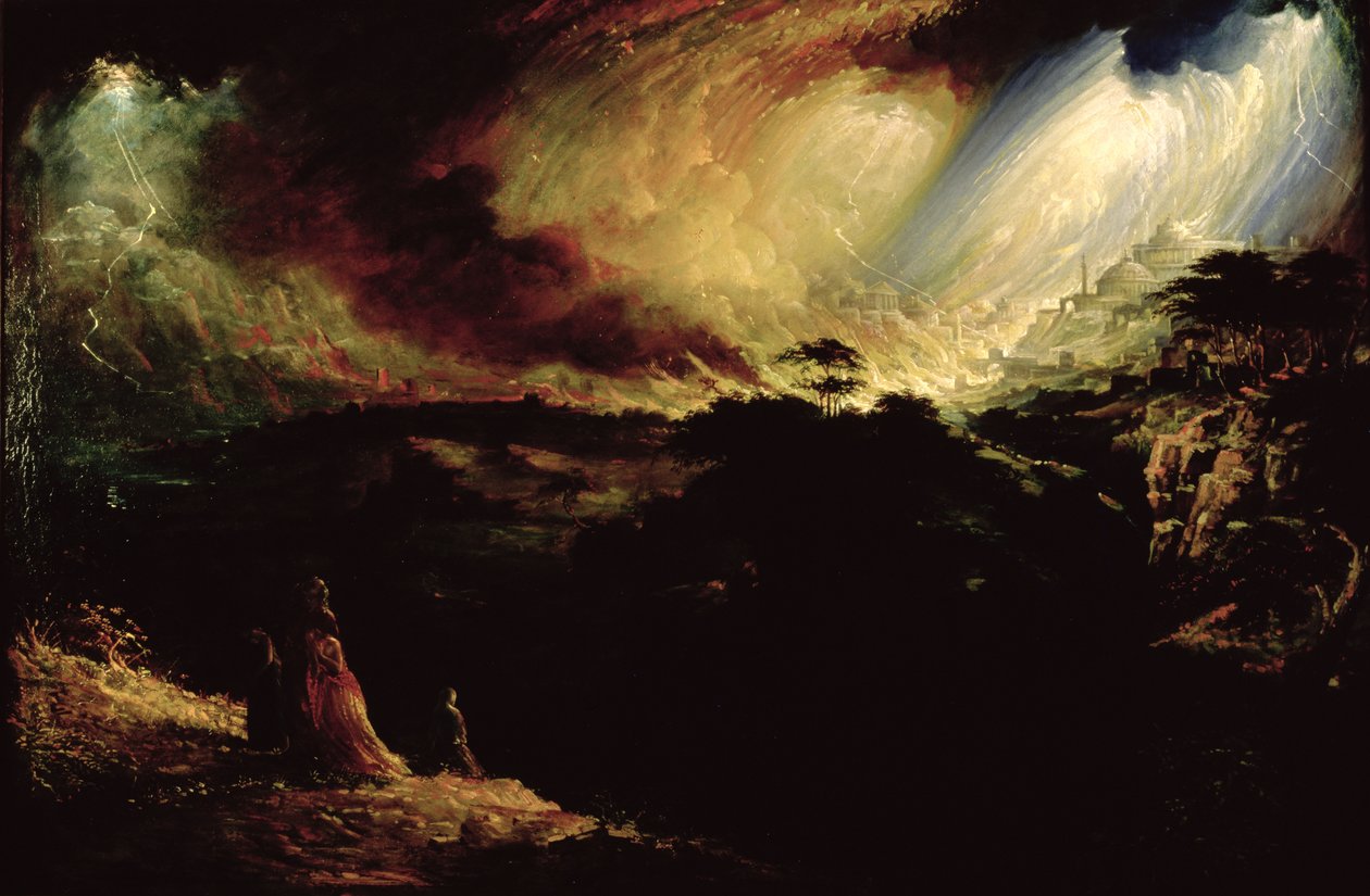 La destrucción de Sodoma y Gomorra de John Martin