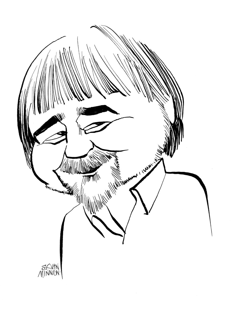 Alan Bleasdale - caricaturas de John Minnion