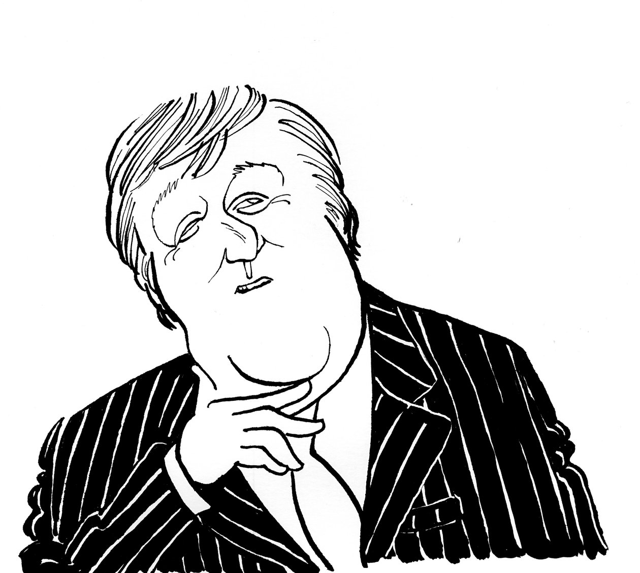 Stephen Fry - caricatura de John Minnion de John Minnion