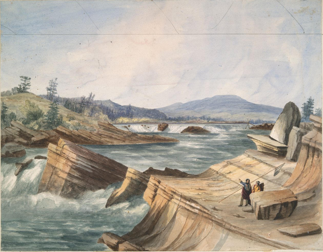 Kettle Falls, río Columbia de John Mix Stanley