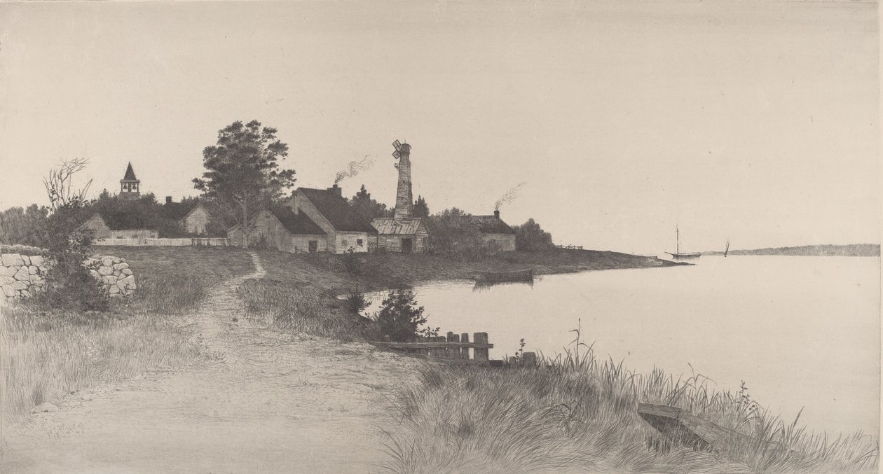 Escena costera sin título, 1891 de John O. Anderson