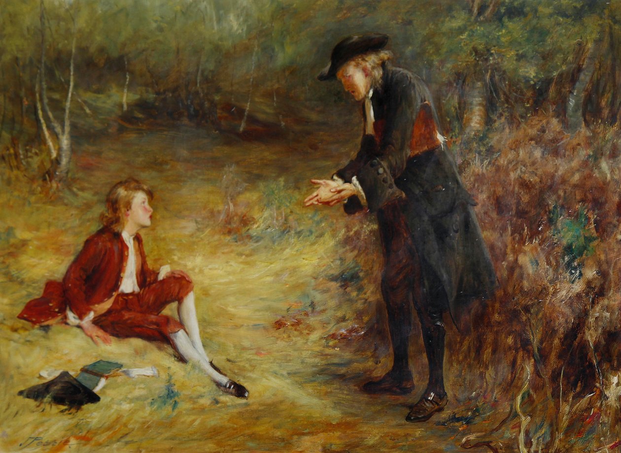 John Pettie - Un sermón al borde de la carretera de John Pettie