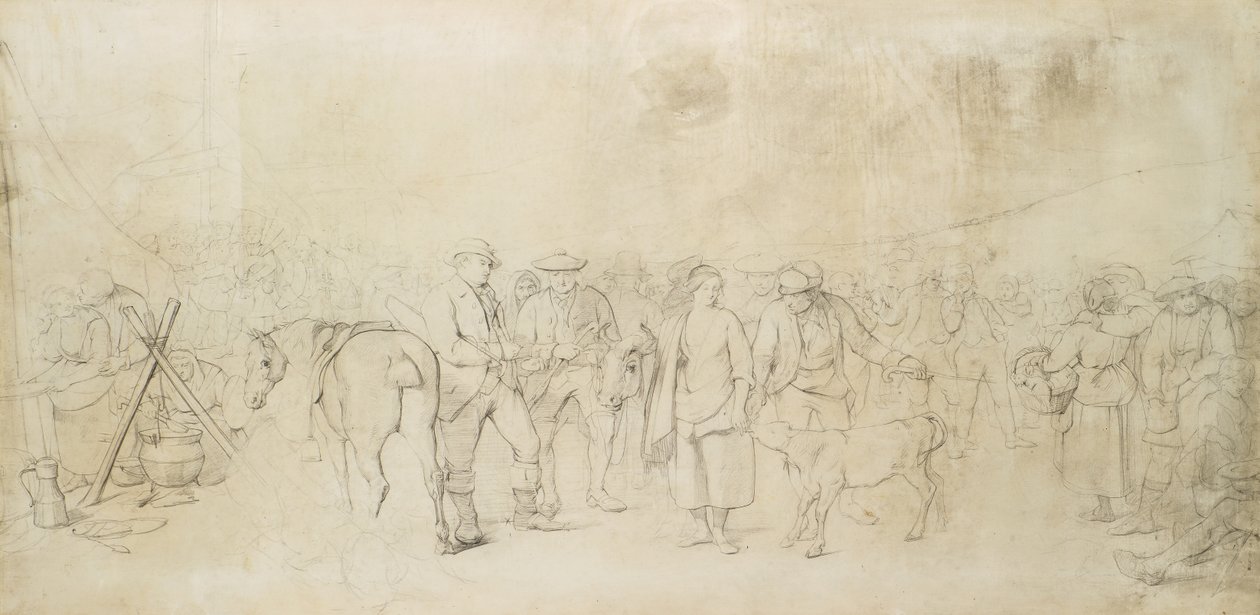 Una Feria Escocesa, c.1847 de John Phillip