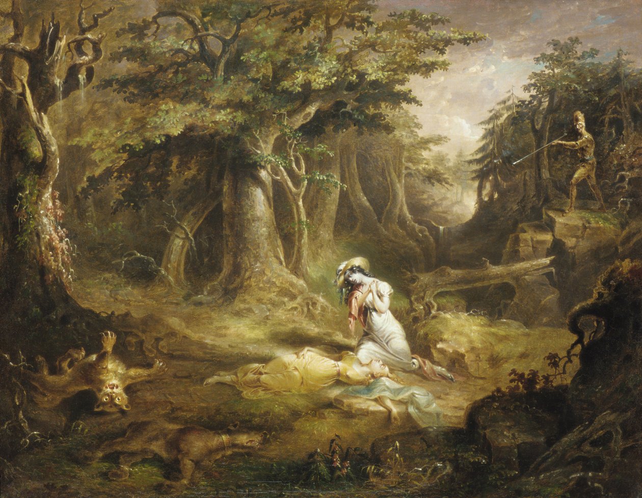 El rescate de Leatherstocking de John Quidor