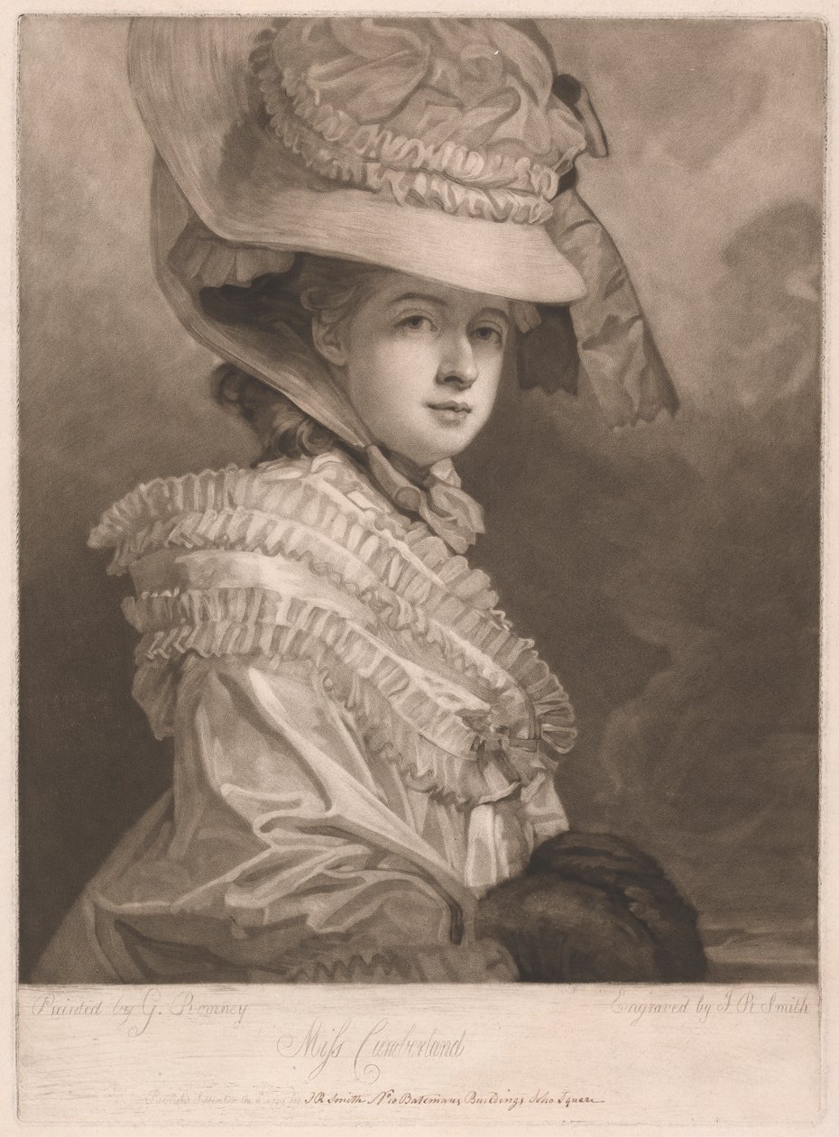 Señorita Cumberland de John Raphael Smith