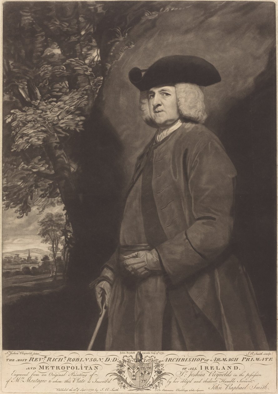 Richard Robinson, publicado en 1775 de John Raphael Smith