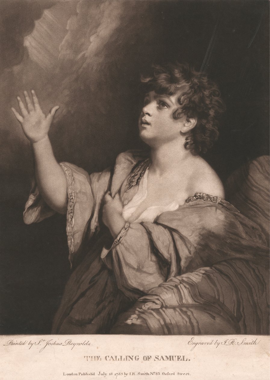 La llamada de Samuel de John Raphael Smith