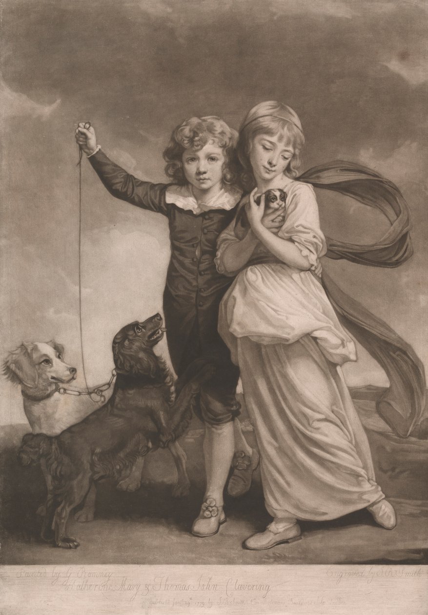 Los niños Clavering de John Raphael Smith