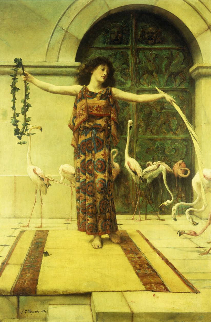 Danza de los flamencos, 1885 de John Reinhard Weguelin