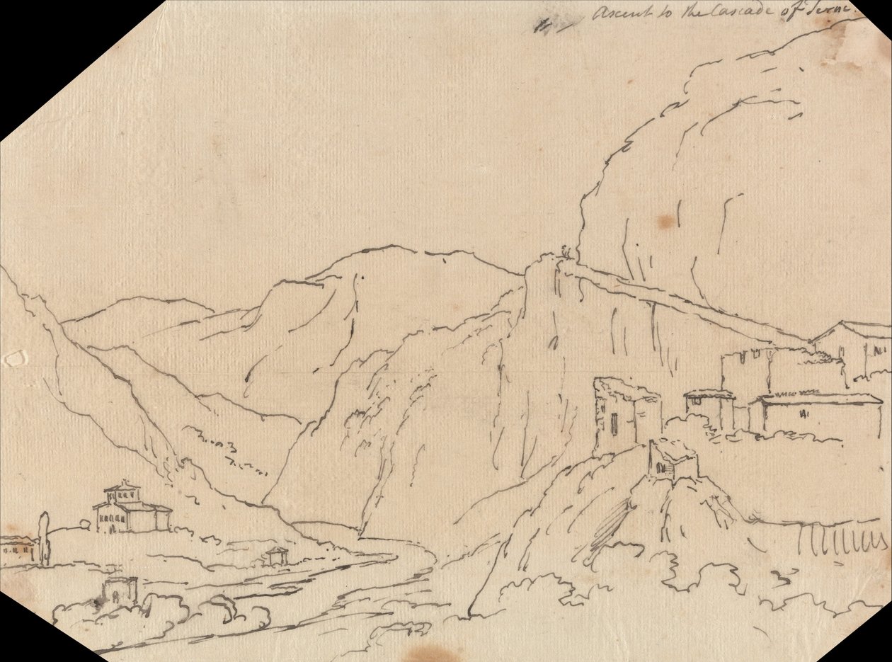 Subida a la Cascada de Terni de John Robert Cozens