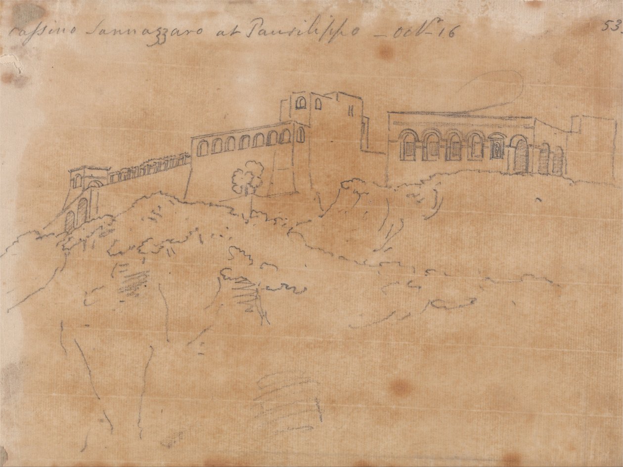Cassino Sannazzaro en Posillipo, 16 de octubre de John Robert Cozens