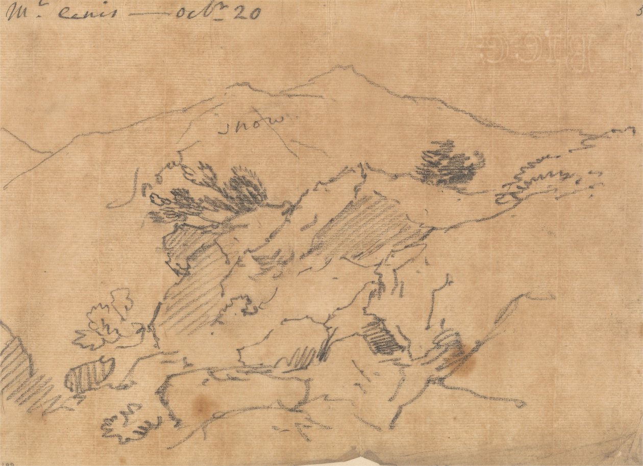 Mont Cenis, 20 de octubre de John Robert Cozens
