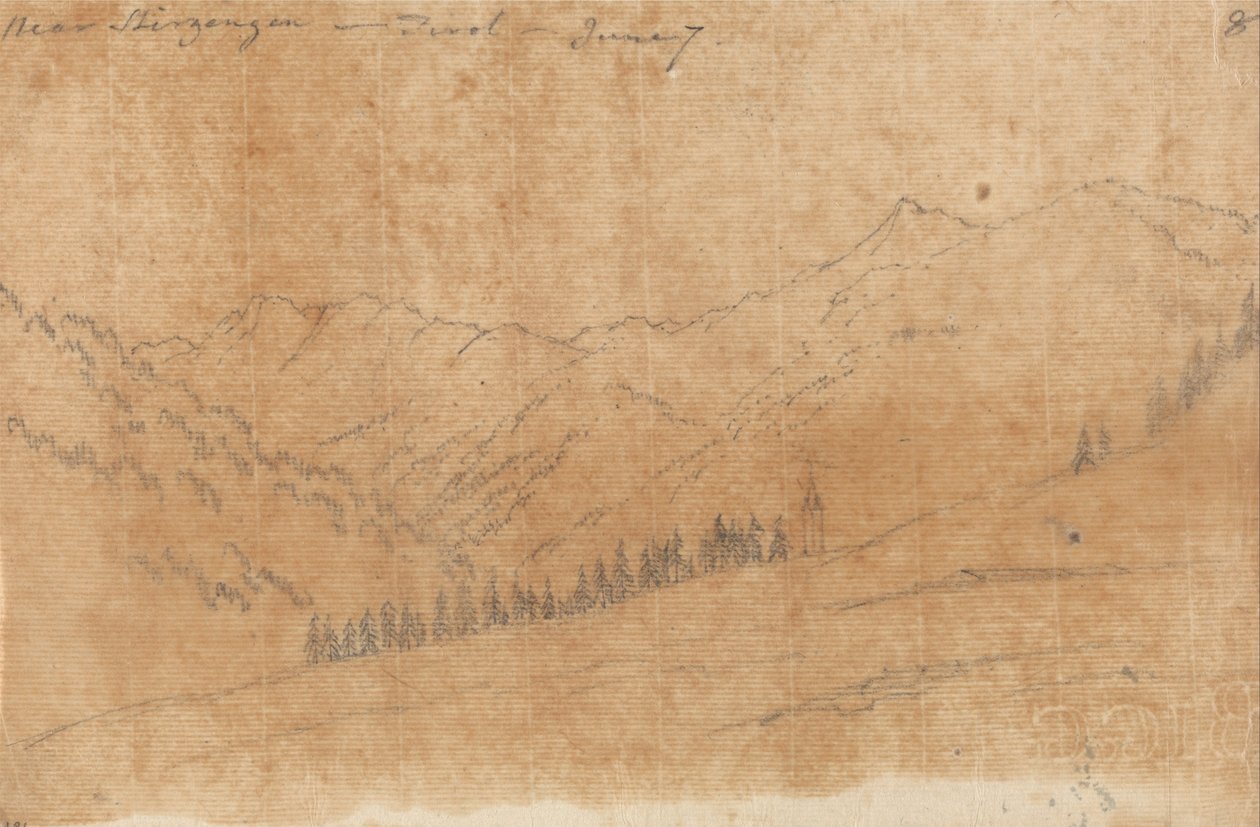 Cerca de Sherzing, Tirol, 7 de junio de John Robert Cozens