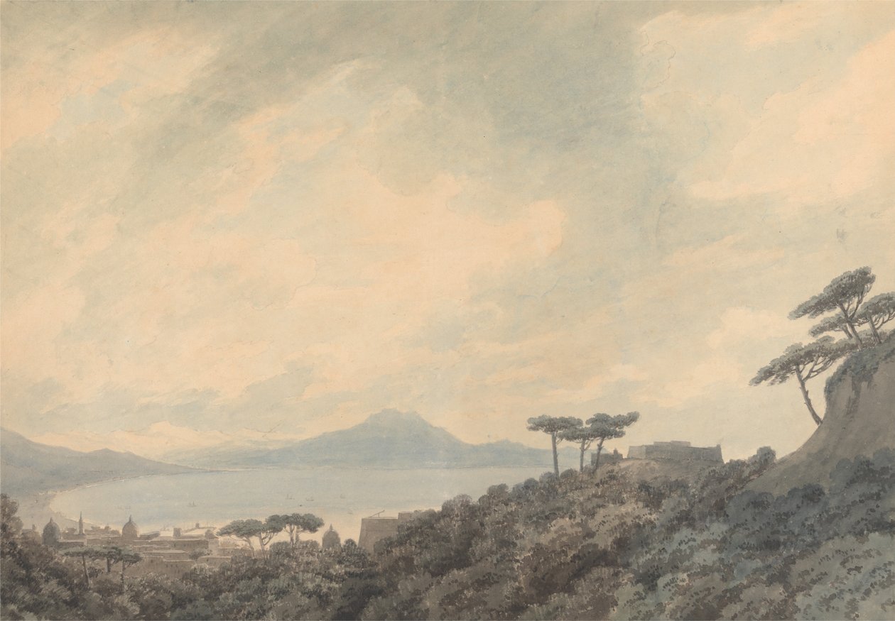 La bahía de Nápoles desde Capodimonte de John Robert Cozens