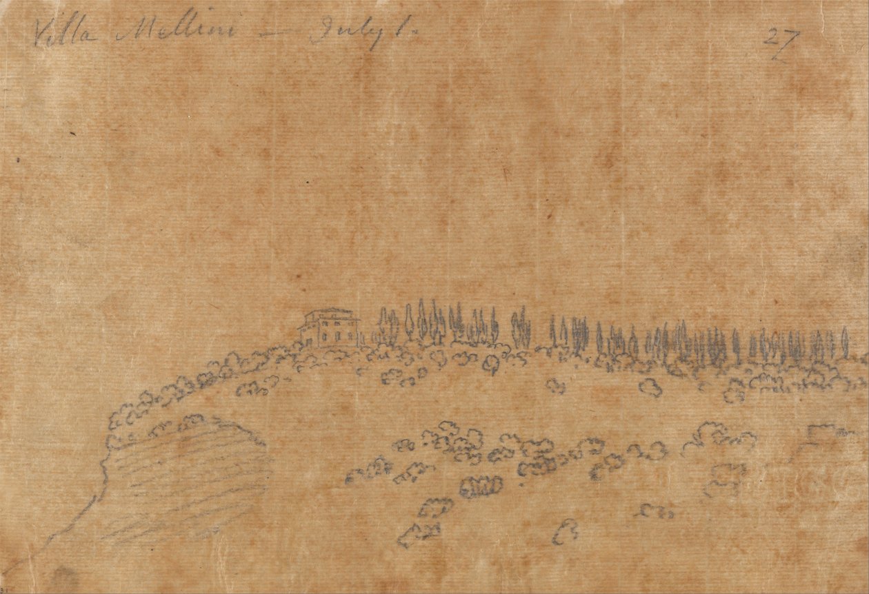 Villa Mellini, 1 de julio de John Robert Cozens