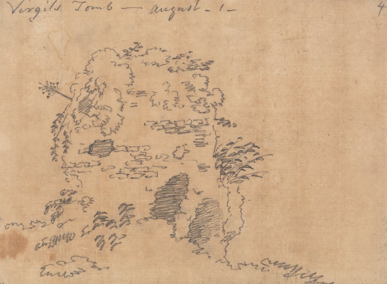 Tumba de Virgilio, 1 de agosto de John Robert Cozens